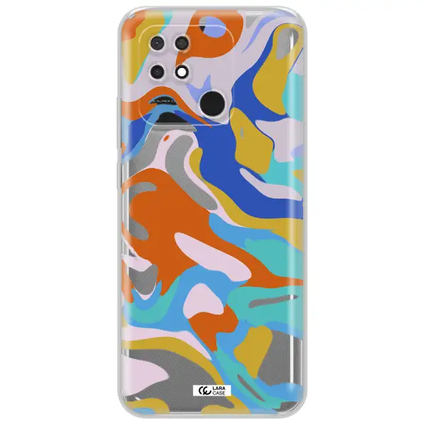 A Colorful Background With Different Colors Xiaomi Redmi 10C Clear Tpu Case