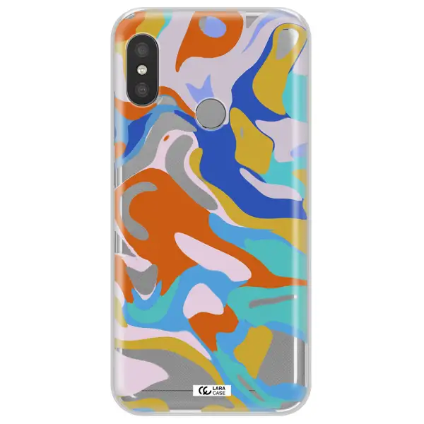 A Colorful Background With Different Colors Xiaomi Redmi 6 Pro Clear Tpu Case