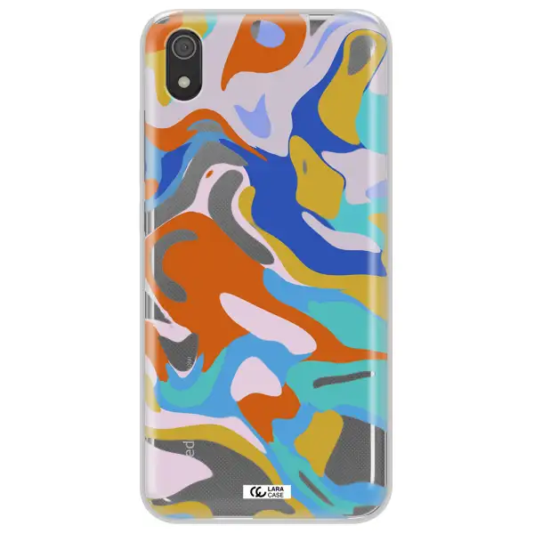 A Colorful Background With Different Colors Xiaomi Redmi 7A Clear Tpu Case