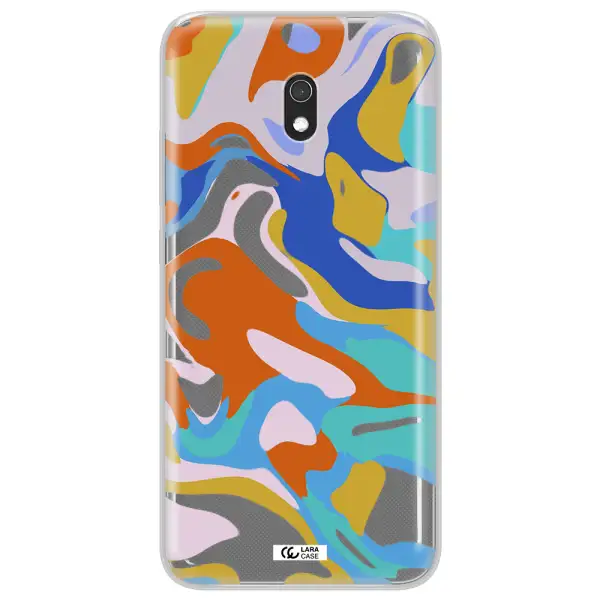 A Colorful Background With Different Colors Xiaomi Redmi 8A Clear Tpu Case