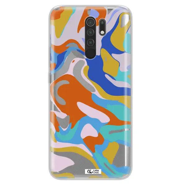 A Colorful Background With Different Colors Xiaomi Redmi 9 Clear Tpu Case