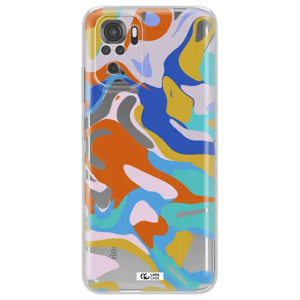 A Colorful Background With Different Colors Xiaomi Redmi Note 10S Clear Tpu Case