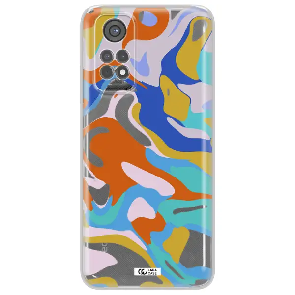 A Colorful Background With Different Colors Xiaomi Redmi Note 11S Clear Tpu Case