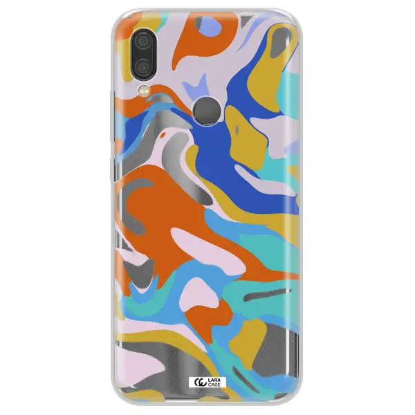 A Colorful Background With Different Colors Xiaomi Redmi Note 7 Clear Tpu Case