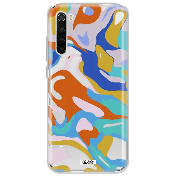 A Colorful Background With Different Colors Xiaomi Redmi Note 8T Clear Tpu Case