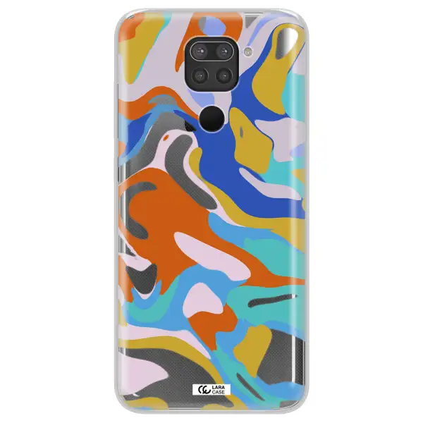 A Colorful Background With Different Colors Xiaomi Redmi Note 9 Clear Tpu Case
