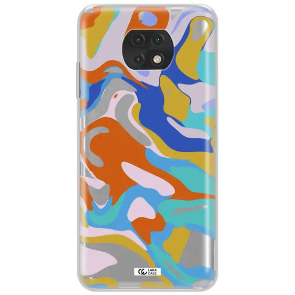 A Colorful Background With Different Colors Xiaomi Redmi Note 9T Clear Tpu Case