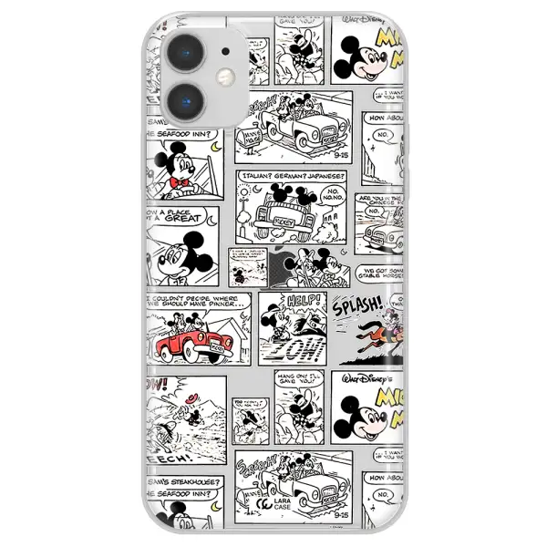 Mickey Mouse Comic Strip Apple Iphone 11 Clear Tpu Case