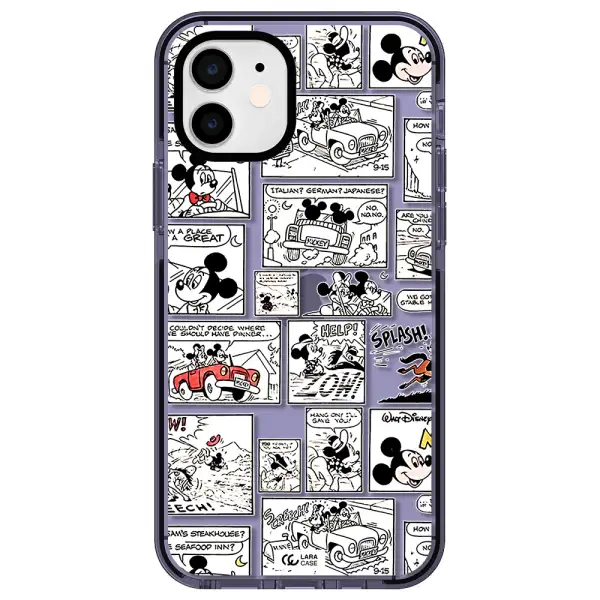 mickey mouse comic strip Apple iPhone 11 impact Lilac Case