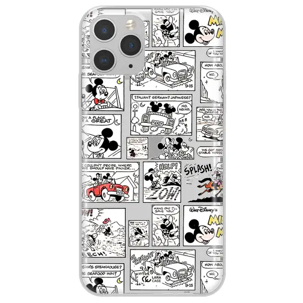 Mickey Mouse Comic Strip Apple Iphone 11 Pro Max Clear Tpu Case