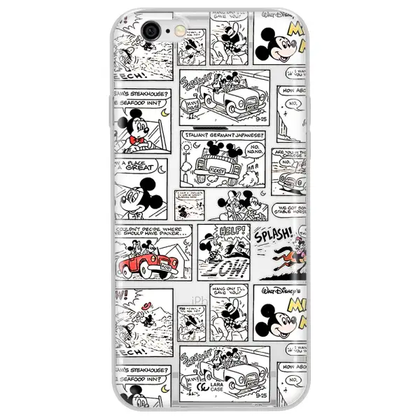 Mickey Mouse Comic Strip Apple Iphone 6 Plus Clear Tpu Case