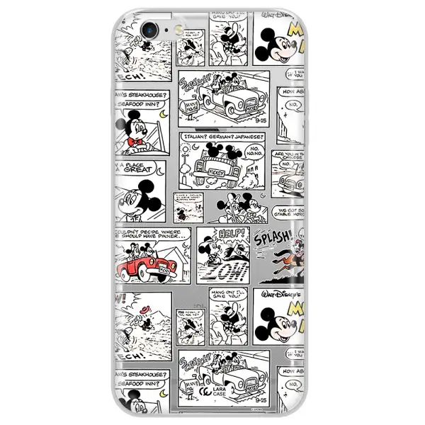 Mickey Mouse Comic Strip Apple Iphone 6 S Plus Clear Tpu Case