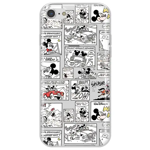 Mickey Mouse Comic Strip Apple Iphone 7 Clear Tpu Case
