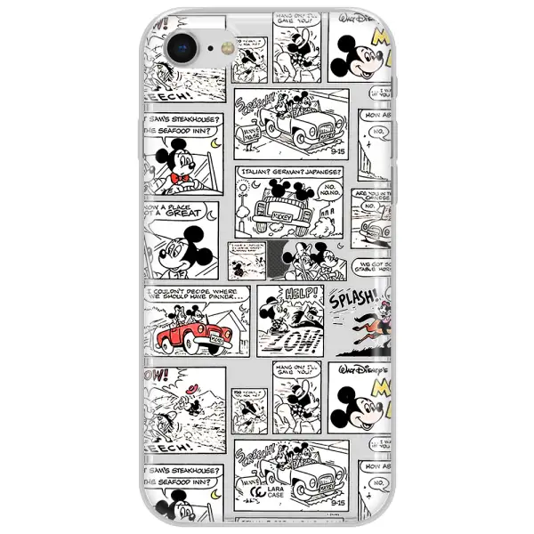 Mickey Mouse Comic Strip Apple Iphone Se 2020 Clear Tpu Case