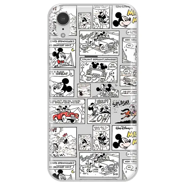 Mickey Mouse Comic Strip Apple Iphone Xr Clear Tpu Case