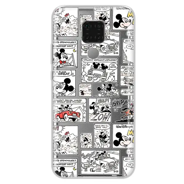 Mickey Mouse Comic Strip Huawei Mate 30 Lite Clear Tpu Case