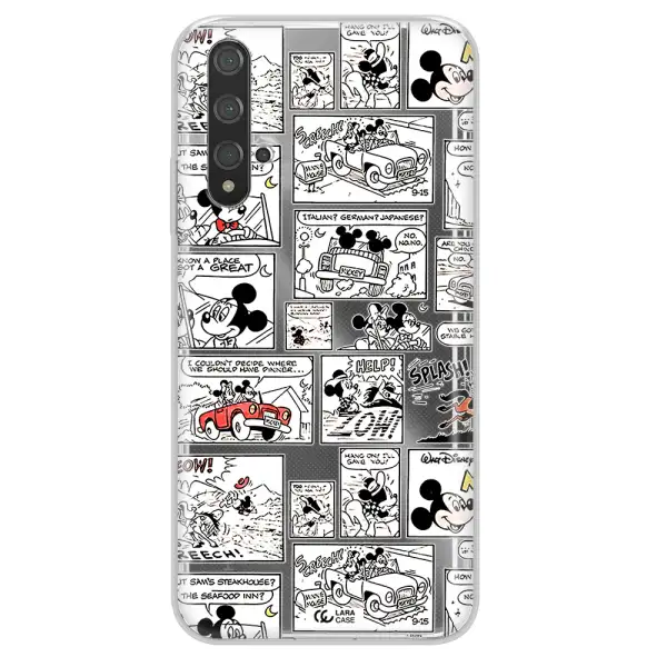 Mickey Mouse Comic Strip Huawei Nova 5T Clear Tpu Case