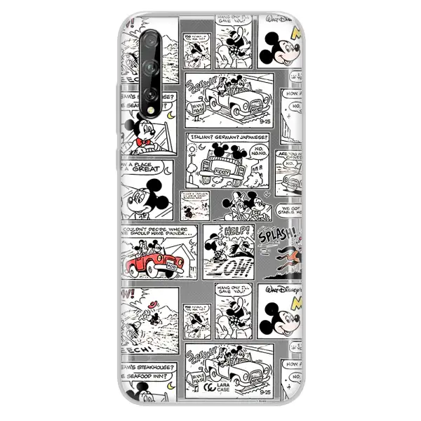 Mickey Mouse Comic Strip Huawei P Smart S Clear Tpu Case