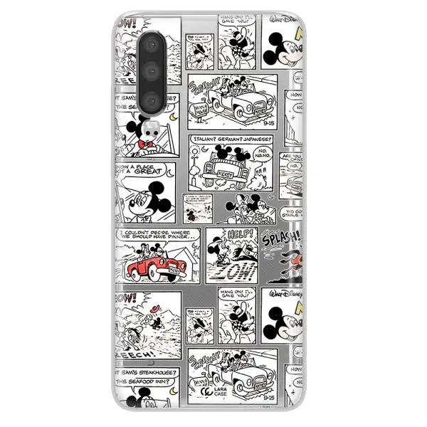 Mickey Mouse Comic Strip Huawei P30 Clear Tpu Case