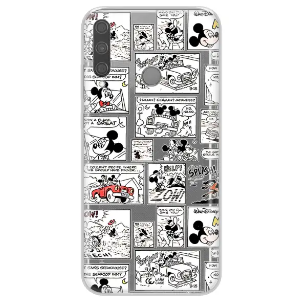 Mickey Mouse Comic Strip Huawei P40 Lite E Clear Tpu Case