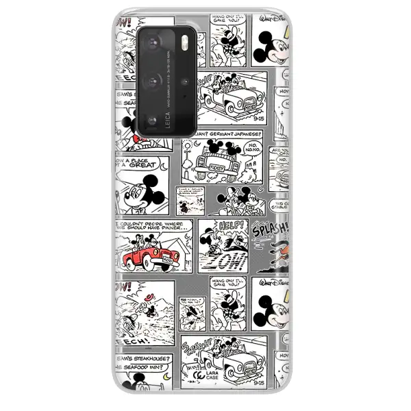 Mickey Mouse Comic Strip Huawei P40 Pro Clear Tpu Case