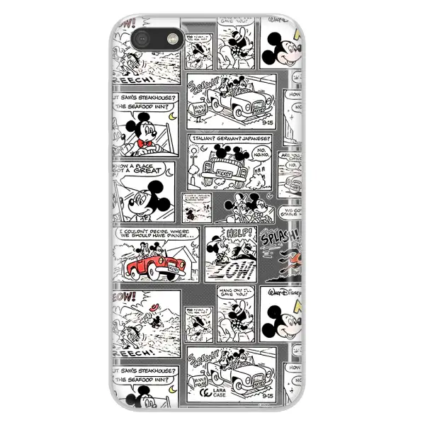 Mickey Mouse Comic Strip Huawei Y5 2018 Clear Tpu Case