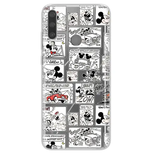 Mickey Mouse Comic Strip Huawei Y6P Clear Tpu Case
