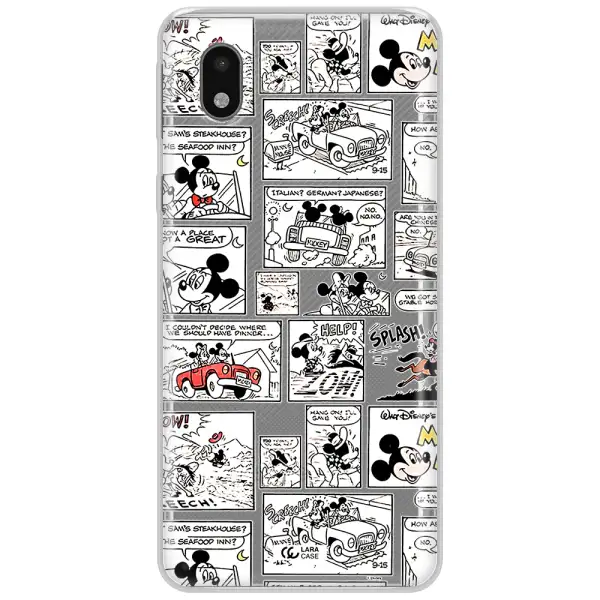 Mickey Mouse Comic Strip Samsung A01 Core Clear Tpu Case