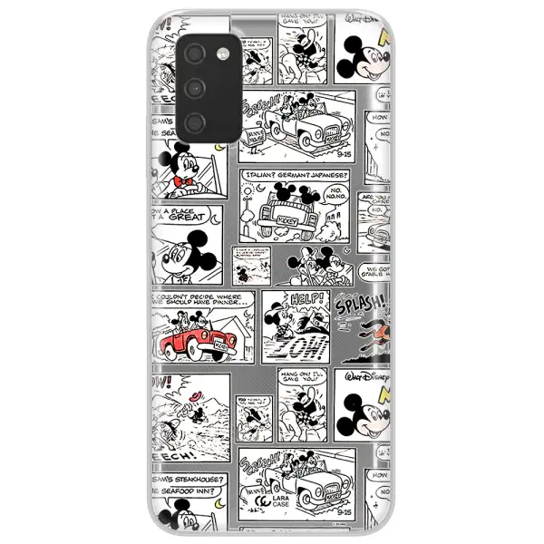 Mickey Mouse Comic Strip Samsung A03S Clear Tpu Case