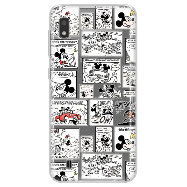 Mickey Mouse Comic Strip Samsung A10 Clear Tpu Case