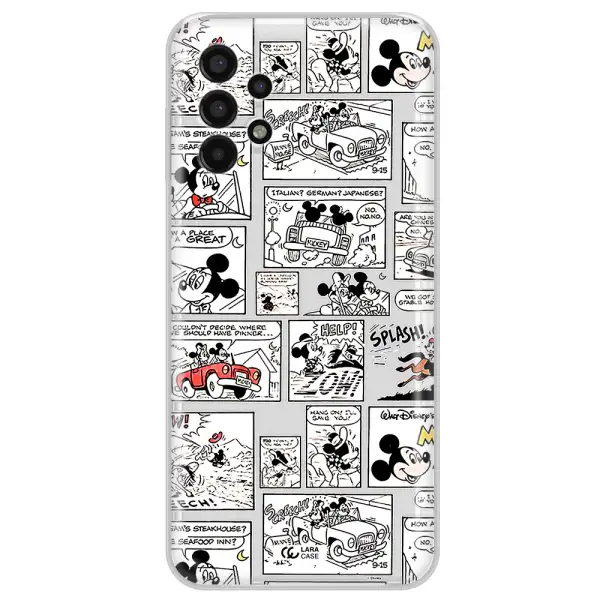 Mickey Mouse Comic Strip Samsung A13 4G Clear Tpu Case