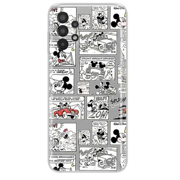 Mickey Mouse Comic Strip Samsung A13 Clear Tpu Case