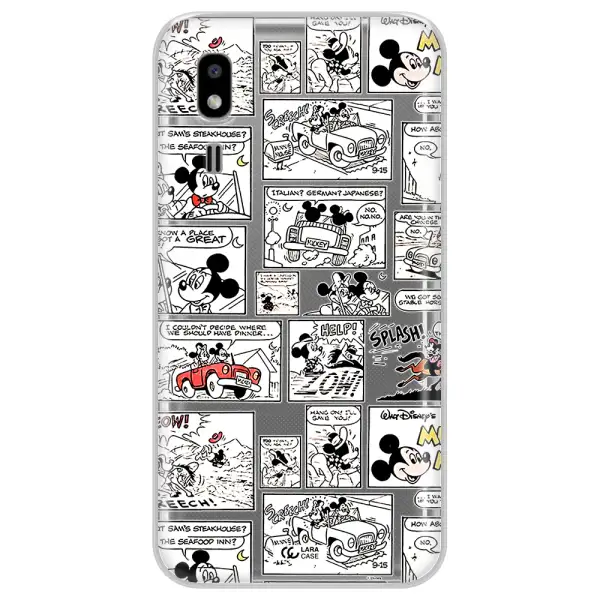 Mickey Mouse Comic Strip Samsung A2 Core Clear Tpu Case