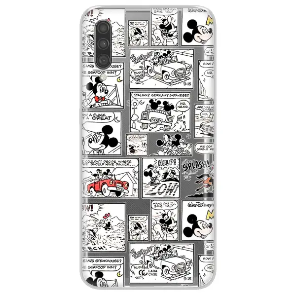 Mickey Mouse Comic Strip Samsung A30S Clear Tpu Case