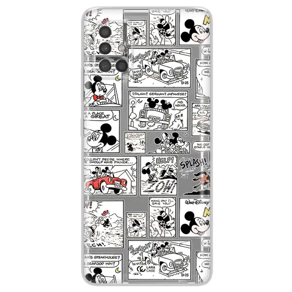 Mickey Mouse Comic Strip Samsung A40S Clear Tpu Case