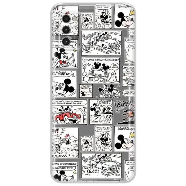 Mickey Mouse Comic Strip Samsung A41 Clear Tpu Case