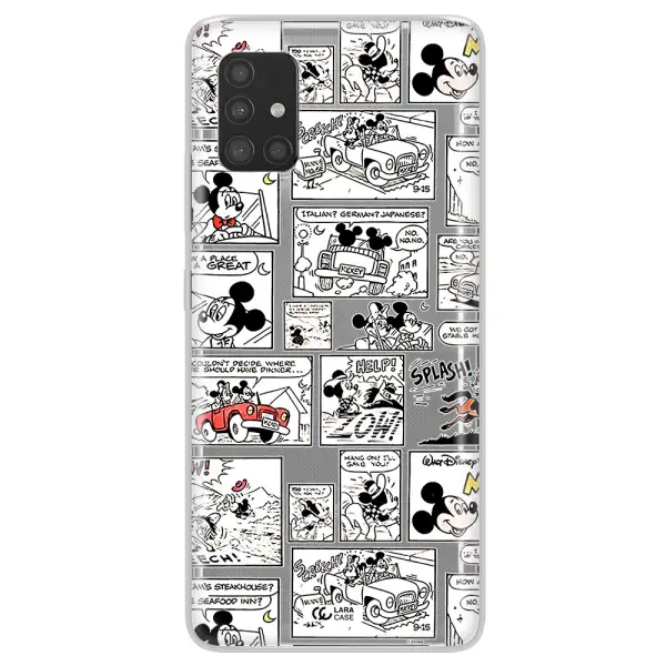 Mickey Mouse Comic Strip Samsung A51 Clear Tpu Case