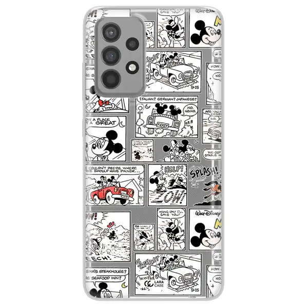 Mickey Mouse Comic Strip Samsung A52 Clear Tpu Case
