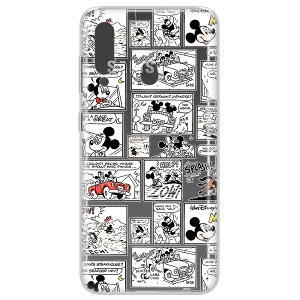 Mickey Mouse Comic Strip Samsung A60 Clear Tpu Case