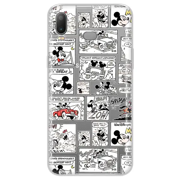 Mickey Mouse Comic Strip Samsung A6S Clear Tpu Case