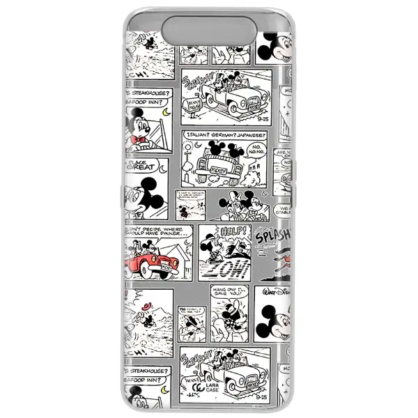Mickey Mouse Comic Strip Samsung A80 Clear Tpu Case