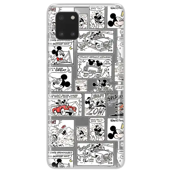 Mickey Mouse Comic Strip Samsung A81 Clear Tpu Case