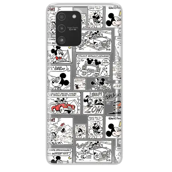 Mickey Mouse Comic Strip Samsung A91 Clear Tpu Case