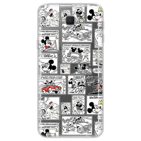 Mickey Mouse Comic Strip Samsung J5 Prime Clear Tpu Case