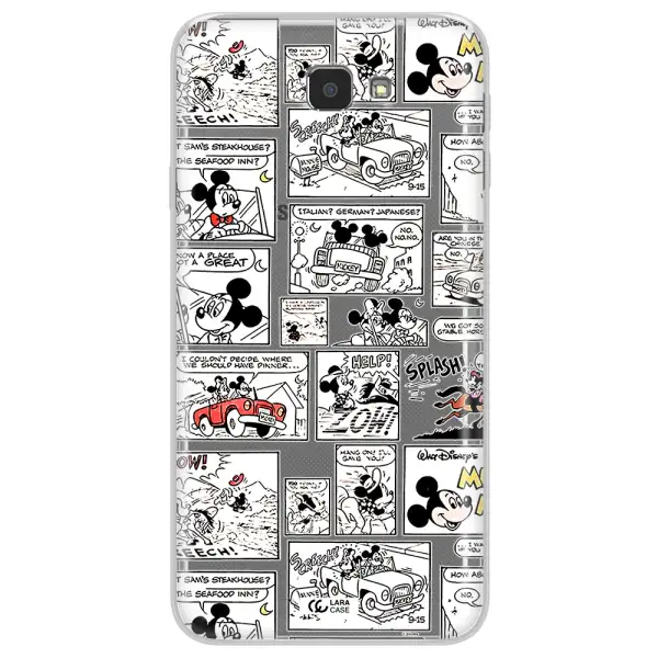 Mickey Mouse Comic Strip Samsung J7 Prim Clear Tpu Case