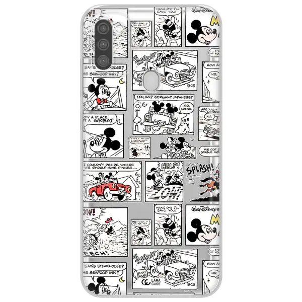 Mickey Mouse Comic Strip Samsung M11 Clear Tpu Case