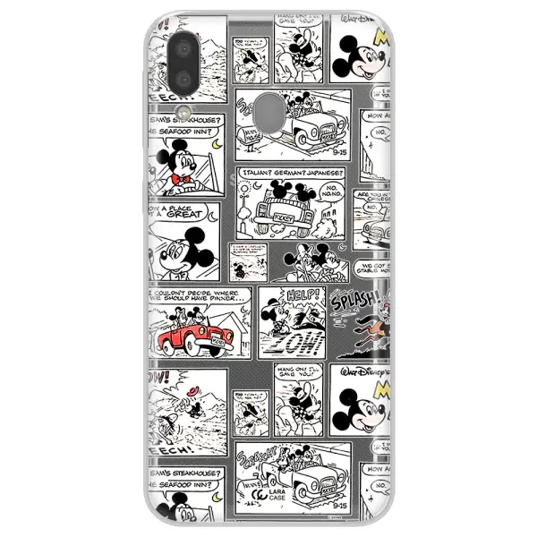 Mickey Mouse Comic Strip Samsung M20 Clear Tpu Case