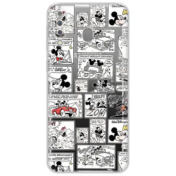 Mickey Mouse Comic Strip Samsung M30 Clear Tpu Case