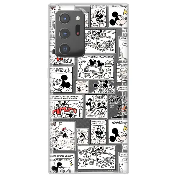 Mickey Mouse Comic Strip Samsung Note 20 Ultra Clear Tpu Case