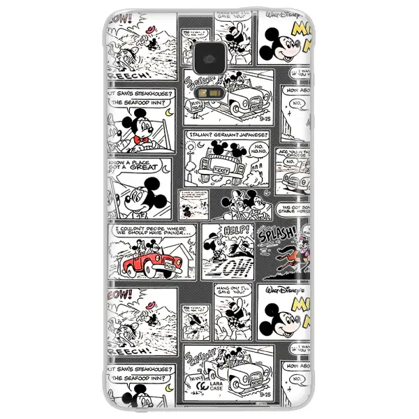 Mickey Mouse Comic Strip Samsung Note 4 Clear Tpu Case